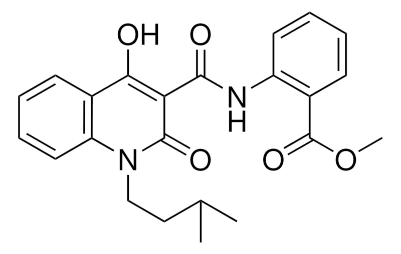 Sigma-Aldrich 2-((4-HO-1-(3-ME-BU)-2-OXO-2H-QUINOLINE-3-CARBONYL)-AMINO)-BENZOIC ACID ME ESTER,AldrichCPR