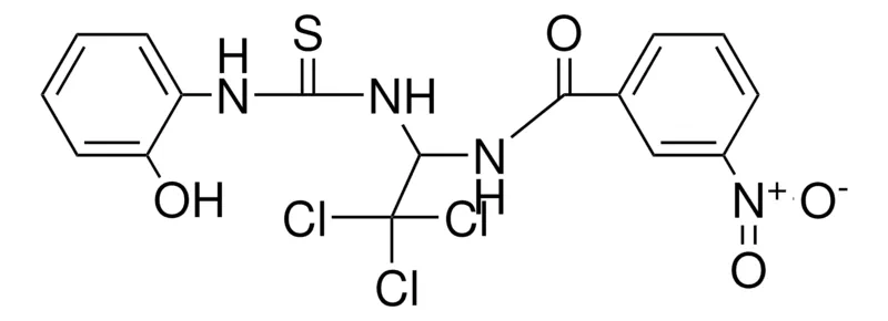 Sigma-Aldrich 3-NITRO-N-(2,2,2-TRICHLORO-1-(3-(2-HYDROXY-PHENYL)-THIOUREIDO)-ETHYL)-BENZAMIDE,AldrichCPR
