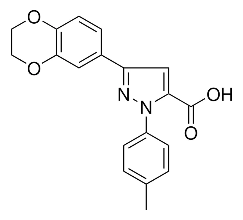Sigma-Aldrich 3-(2,3-DIHYDRO-1,4-BENZODIOXIN-6-YL)-1-(4-METHYLPHENYL)-1H-PYRAZOLE-5-CARBOXYLIC ACID,AldrichCPR