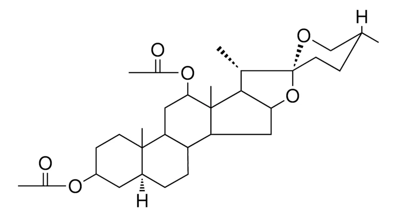 Sigma-Aldrich (25R)-5-ALPHA-SPIROSTANE-3-BETA,12-BETA-DIYL DIACETATE,AldrichCPR