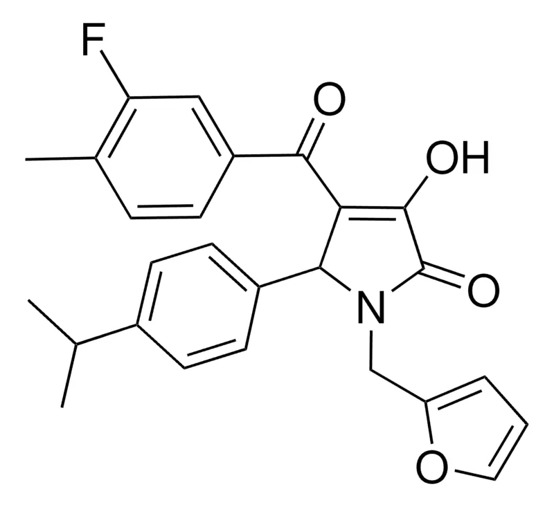 Sigma-Aldrich 4-(3-FLUORO-4-METHYLBENZOYL)-1-(2-FURYLMETHYL)-3-HYDROXY-5-(4-ISOPROPYLPHENYL)-1,5-DIHYDRO-2H-PYRROL-2-ONE,AldrichCPR