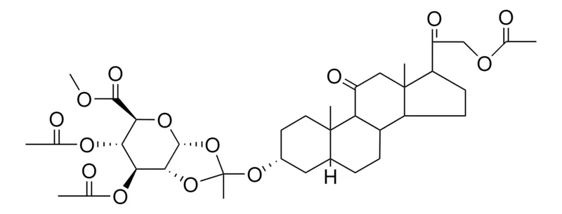 Sigma-Aldrich (21-ACO-11,20-DIOXO-5-BETA-PREGNAN-3-A-YL)-O-DI-AC-A-D-GLUCURONIDO-ORTHOACETATE,AldrichCPR