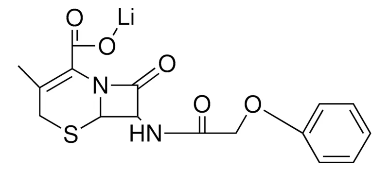 Sigma-Aldrich METHYL8OXO7(PHENOXYACETAMIDO)5THIA1AZABICYCLO(420)OCTENECARBOXYLIC ACID, LI SALT,AldrichCPR