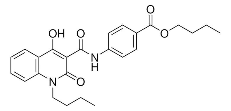 Sigma-Aldrich 4-((1-BU-4-HO-2-OXO-1,2-2H-QUINOLINE-3-CARBONYL)-AMINO)-BENZOIC ACID BUTYL ESTER,AldrichCPR