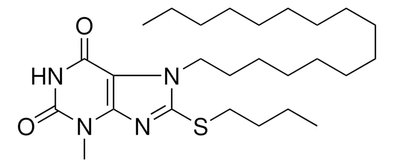 Sigma-Aldrich 8-BUTYLSULFANYL-7-HEXADECYL-3-METHYL-3,7-DIHYDRO-PURINE-2,6-DIONE，AldrichCPR