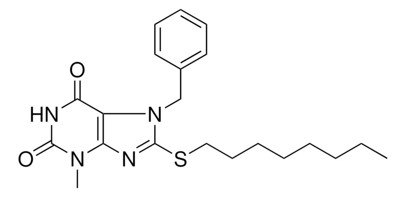 Sigma-Aldrich 7-BENZYL-3-METHYL-8-OCTYLSULFANYL-3,7-DIHYDRO-PURINE-2,6-DIONE,AldrichCPR