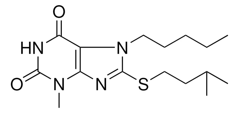 Sigma-Aldrich 3-METHYL-8-(3-METHYL-BUTYLSULFANYL)-7-PENTYL-3,7-DIHYDRO-PURINE-2,6-DIONE,AldrichCPR
