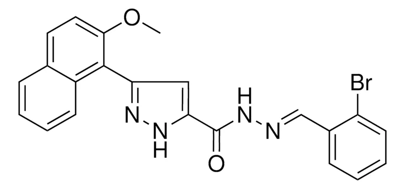Sigma-Aldrich 5(2-MEO-NAPHTHALEN-1-YL)2H-PYRAZOLE-3CARBOXYLIC ACID (2-BR-BENZYLIDENE)HYDRAZIDE，AldrichCPR