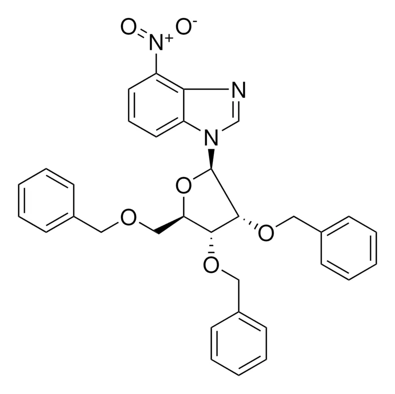 Sigma-Aldrich 1-(3,4-BIS-BENZYLOXY-5-BENZYLOXYMETHYL-4H-FURAN-2-YL)-4-NITRO-1H-BENZOIMIDAZOLE,AldrichCPR