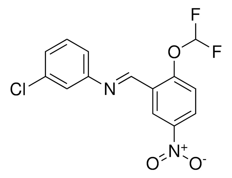Sigma-Aldrich (3-CHLORO-PHENYL)-(2-DIFLUOROMETHOXY-5-NITRO-BENZYLIDENE)-AMINE,AldrichCPR
