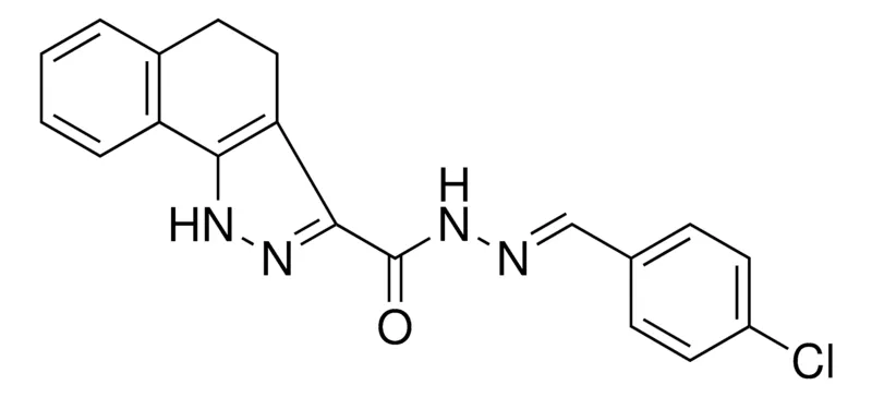 Sigma-Aldrich 4,5-DIHYDRO-1H-BENZO(G)INDAZOLE-3-CARBOXYLIC ACID (4-CL-BENZYLIDENE)-HYDRAZIDE,AldrichCPR