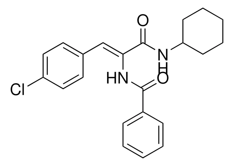 Sigma-Aldrich N-(2-(4-CHLORO-PHENYL)-1-CYCLOHEXYLCARBAMOYL-VINYL)-BENZAMIDE,AldrichCPR