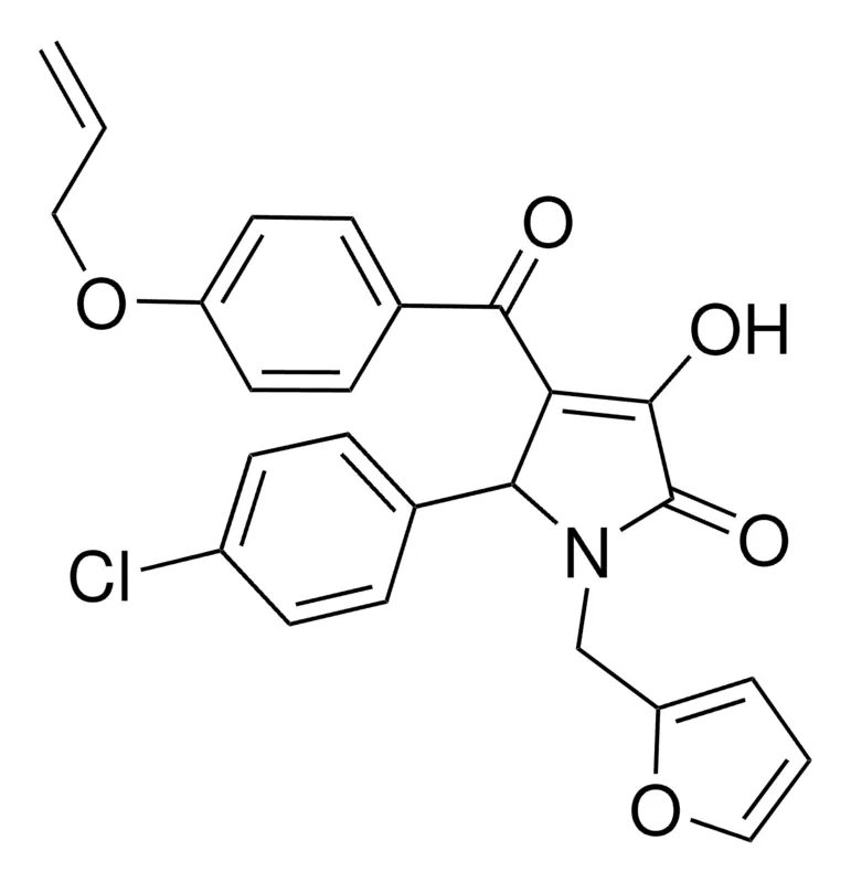Sigma-Aldrich 4-[4-(ALLYLOXY)BENZOYL]-5-(4-CHLOROPHENYL)-1-(2-FURYLMETHYL)-3-HYDROXY-1,5-DIHYDRO-2H-PYRROL-2-ONE，AldrichCPR