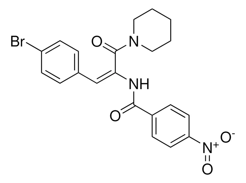 Sigma-Aldrich N-(2-(4-BROMO-PHENYL)-1-(PIPERIDINE-1-CARBONYL)-VINYL)-4-NITRO-BENZAMIDE,AldrichCPR