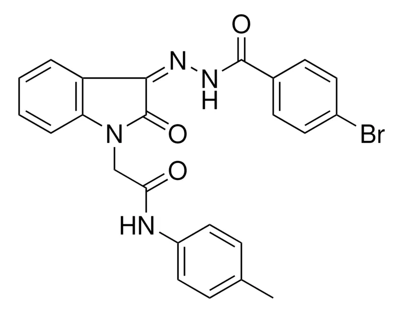 Sigma-Aldrich 2-(3-((4-BR-BENZOYL)-HYDRAZONO)-2-OXO-2,3-DIHYDRO-INDOL-1-YL)N-P-TOLYL-ACETAMIDE,AldrichCPR