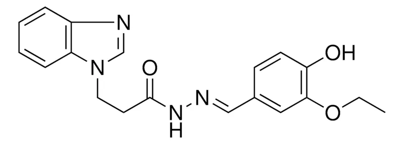 Sigma-Aldrich 3-BENZOIMIDAZOL-1-YL-PROPIONIC ACID (3-ETHOXY-4-HYDROXY-BENZYLIDENE)-HYDRAZIDE,AldrichCPR