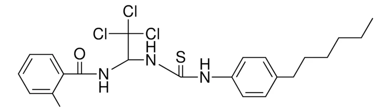 Sigma-Aldrich 2-METHYL-N-(2,2,2-TRICHLORO-1-(3-(4-HEXYL-PHENYL)-THIOUREIDO)-ETHYL)-BENZAMIDE,AldrichCPR