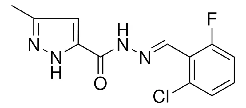 Sigma-Aldrich 5-METHYL-2H-PYRAZOLE-3-CARBOXYLIC ACID (2-CHLORO-6-FLUORO-BENZYLIDENE)-HYDRAZIDE,AldrichCPR