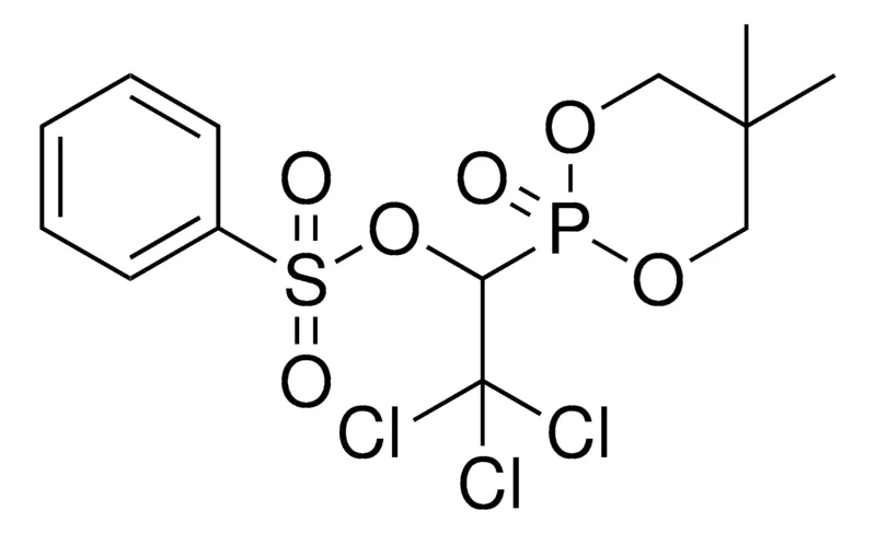 Sigma-Aldrich 2,2,2-TRICHLORO-1-(5,5-DIMETHYL-2-OXIDO-1,3,2-DIOXAPHOSPHINAN-2-YL)ETHYL BENZENESULFONATE,AldrichCPR