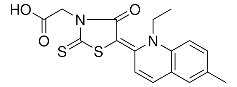 Sigma-Aldrich (5-(1-ET-6-ME-1H-QUINOLIN-2-YLIDENE)-4-OXO-2-THIOXO-THIAZOLIDIN-3-YL)ACETIC ACID,AldrichCPR