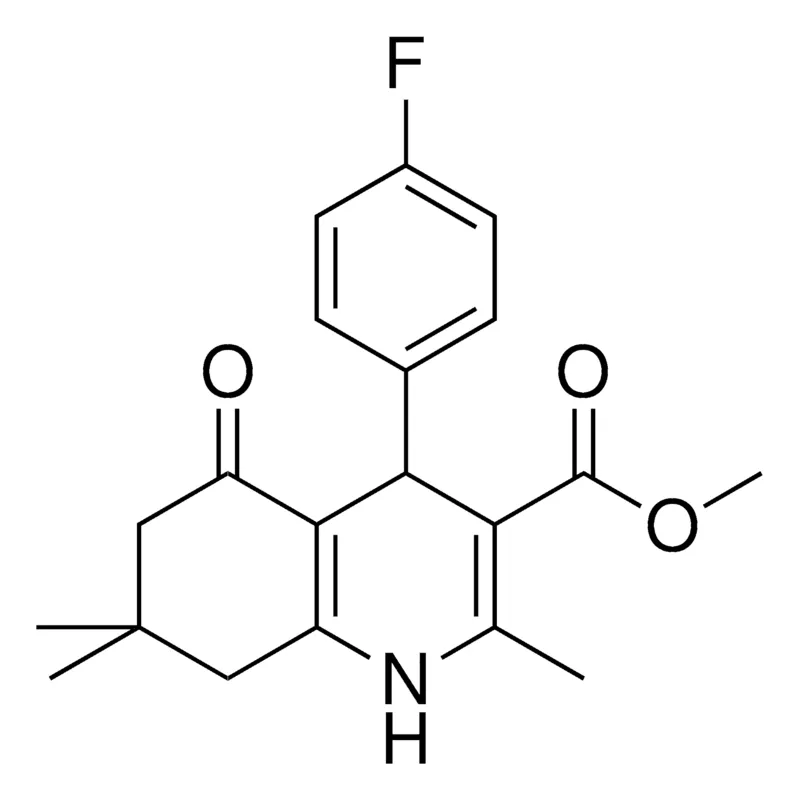 Sigma-Aldrich 4(4-F-PH)-2,7,7-TRI-ME-5-OXO-1,4,5,6,7,8-6H-QUINOLINE-3-CARBOXYLIC ACID ME ESTER,AldrichCPR