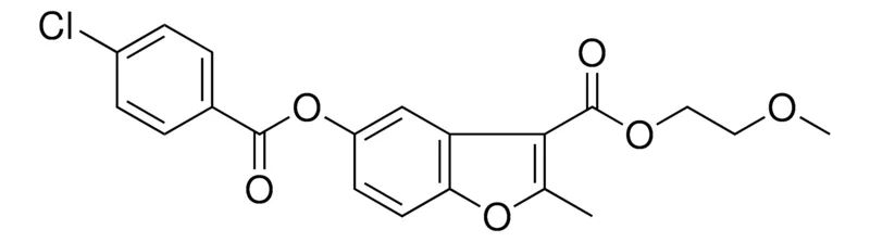 Sigma-Aldrich 5-(4-CL-BENZOYLOXY)-2-METHYL-BENZOFURAN-3-CARBOXYLIC ACID 2-METHOXY-ETHYL ESTER,AldrichCPR
