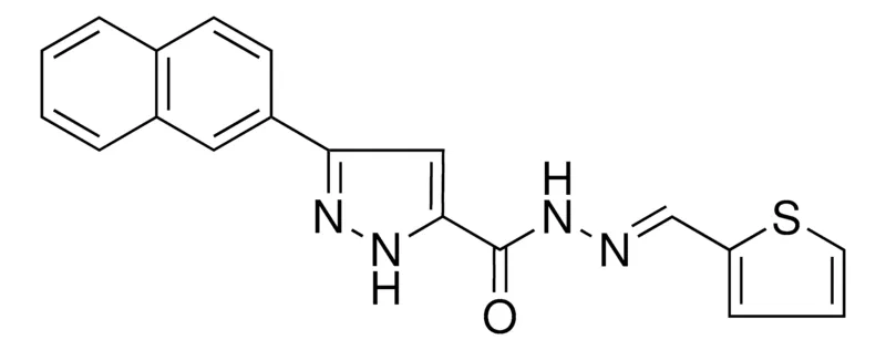 Sigma-Aldrich 5-NAPHTHALEN-2-YL-2H-PYRAZOLE-3-CARBOXYLIC ACID THIOPHEN-2-YLMETHYLENE-HYDRAZIDE,AldrichCPR
