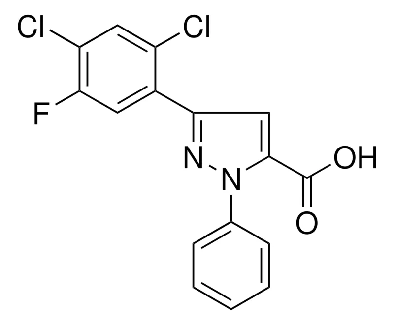Sigma-Aldrich 3-(2,4-DICHLORO-5-FLUOROPHENYL)-1-PHENYL-1H-PYRAZOLE-5-CARBOXYLIC ACID,AldrichCPR