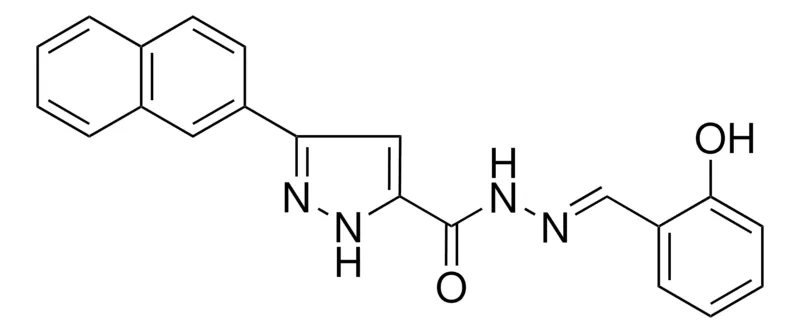 Sigma-Aldrich 5-NAPHTHALEN-2-YL-2H-PYRAZOLE-3-CARBOXYLIC ACID (2-HO-BENZYLIDENE)-HYDRAZIDE,AldrichCPR