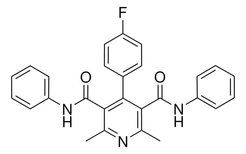Sigma-Aldrich 4-(4-FLUOROPHENYL)-2,6-DIMETHYL-N(3),N(5)-DIPHENYL-3,5-PYRIDINEDICARBOXAMIDE,AldrichCPR