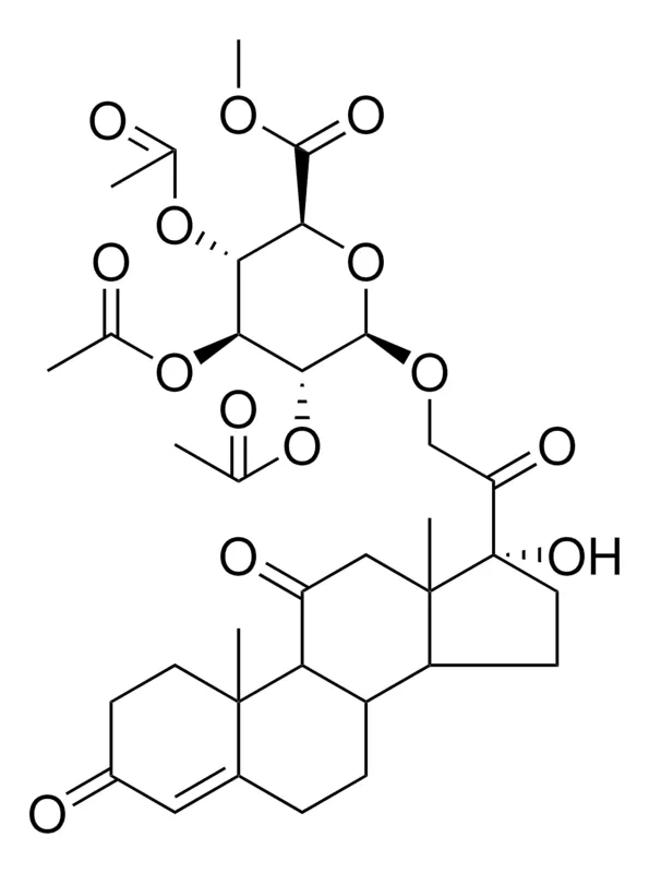 Sigma-Aldrich 17-HYDROXY-3,11,20-TRIOXOPREGN-4-EN-21-YL METHYL 2,3,4-TRI-O-ACETYL-BETA-D-GLUCOPYRANOSIDURONATE，AldrichCPR