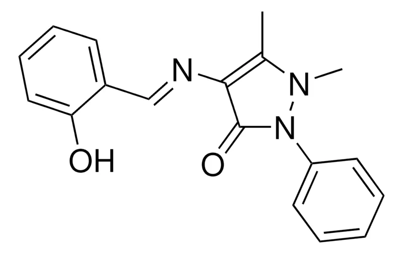 Sigma-Aldrich 2,3-DIMETHYL-4-(2-HYDROXYBENZYLIDENEAMINO)-1-PHENYL-3-PYRAZOLIN-5-ONE,AldrichCPR
