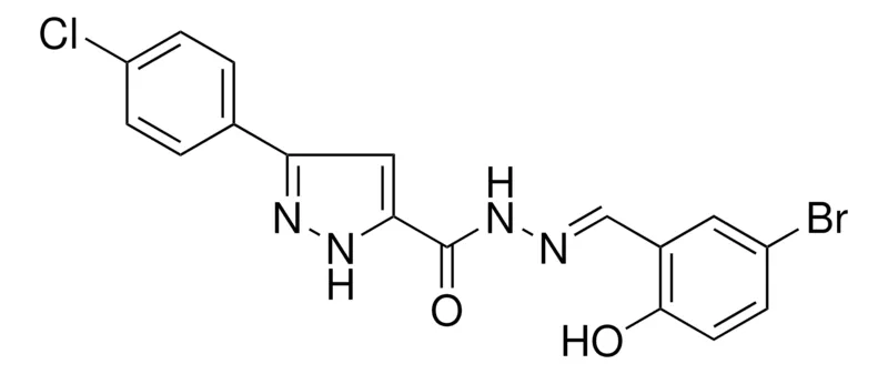 Sigma-Aldrich 5-(4-CL-PH)-2H-PYRAZOLE-3-CARBOXYLIC ACID (5-BR-2-HYDROXY-BENZYLIDENE)-HYDRAZIDE,AldrichCPR