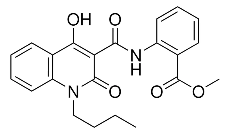 Sigma-Aldrich 2-((1-BU-4-HO-2-OXO-1,2-2H-QUINOLINE-3-CARBONYL)-AMINO)-BENZOIC ACID ME ESTER，AldrichCPR