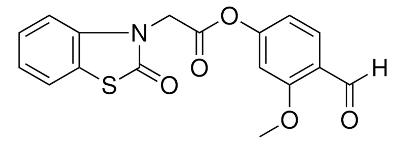 Sigma-Aldrich (2-OXO-BENZOTHIAZOL-3-YL)-ACETIC ACID 4-FORMYL-3-METHOXY-PHENYL ESTER，AldrichCPR