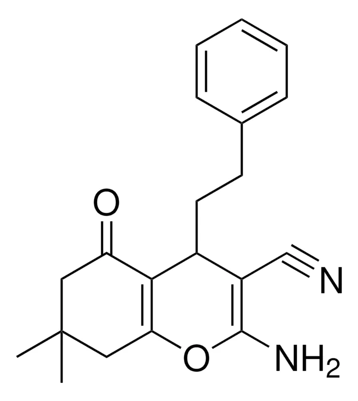 Sigma-Aldrich 2-AMINO-7,7-DIMETHYL-5-OXO-4-(2-PHENYLETHYL)-5,6,7,8-TETRAHYDRO-4H-CHROMENE-3-CARBONITRILE，AldrichCPR