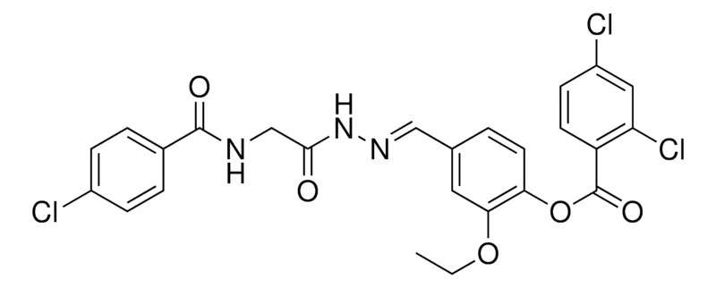 Sigma-Aldrich 4-(2-(((4-CL-BENZOYL)AMINO)AC)CARBOHYDRAZONOYL)-2-ETHOXY-PH 2,4-DICHLOROBENZOATE,AldrichCPR