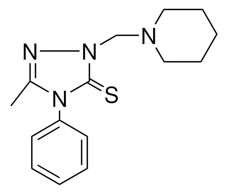 Sigma-Aldrich 5-METHYL-4-PHENYL-2-(PIPERIDINOMETHYL)-4H-1,2,4-TRIAZOLE-3(2H)-THIONE,AldrichCPR