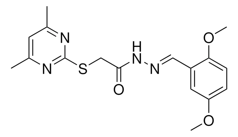 Sigma-Aldrich 2(4,6-DI-ME-PYRIMIDIN-2-YLSULFANYL)ACETIC ACID (2,5-DI-MEO-BENZYLIDENE)HYDRAZIDE,AldrichCPR