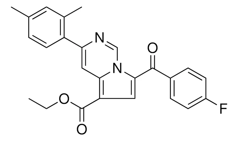 Sigma-Aldrich ET 3-(2,4-DIMETHYL-PH)-7-(4-FLUOROBENZOYL)PYRROLO(1,2-C)PYRIMIDINE-5-CARBOXYLATE,AldrichCPR