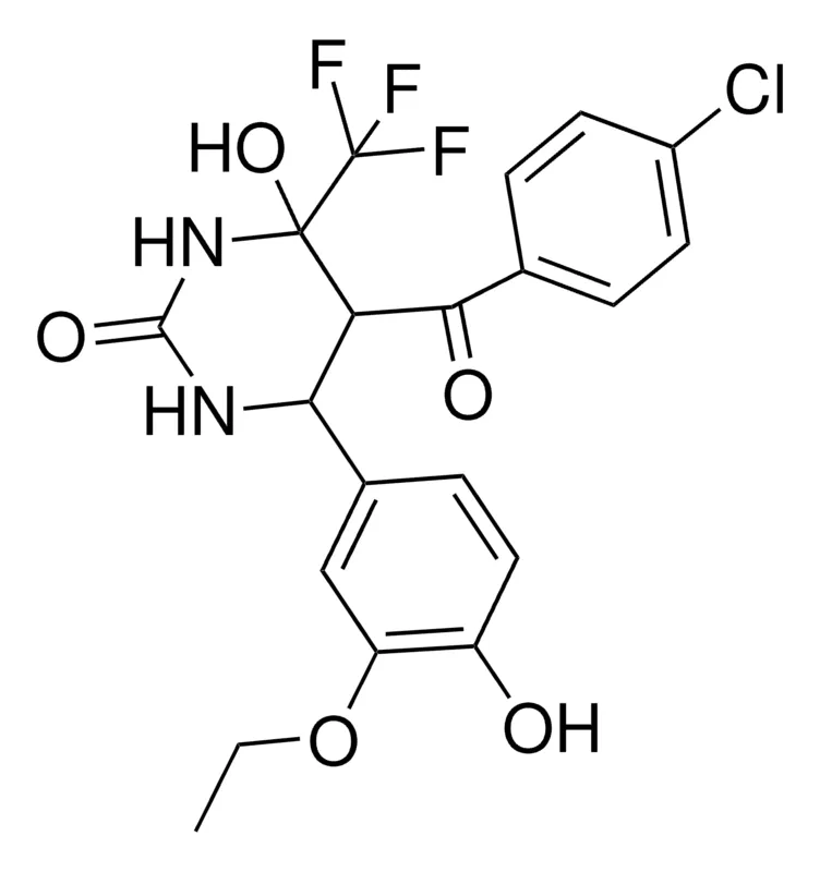 Sigma-Aldrich 5-(4-CHLOROBENZOYL)-6-(3-ETHOXY-4-HYDROXYPHENYL)-4-HYDROXY-4-(TRIFLUOROMETHYL)TETRAHYDRO-2(1H)-PYRIMIDINONE,AldrichCPR