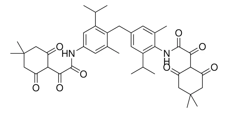 Sigma-Aldrich 2-(4,4-DIMETHYL-2,6-DIOXOCYCLOHEXYL)-N-[4-(4-{[(4,4-DIMETHYL-2,6-DIOXOCYCLOHEXYL)(OXO)ACETYL]AMINO}-2-ISOPROPYL-6-METHYLBENZYL)-2-ISOPROPYL-6-METHYLPHENYL]-2-OXOACETAMIDE，AldrichCPR