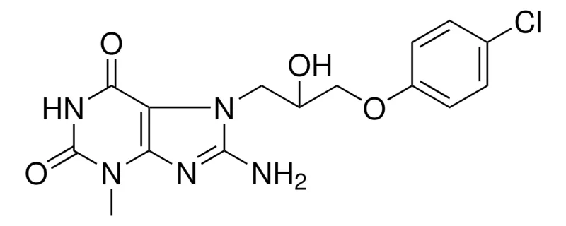Sigma-Aldrich 8-AMINO-7-(3-(4-CL-PHENOXY)-2-HO-PROPYL)-3-METHYL-3,7-DIHYDRO-PURINE-2,6-DIONE,AldrichCPR