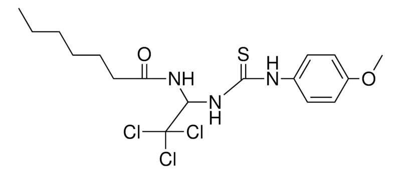 Sigma-Aldrich HEPTANOIC ACID (2,2,2-TRICHLORO-1-(3-(4-METHOXY-PHENYL)-THIOUREIDO)-ETHYL)-AMIDE，AldrichCPR