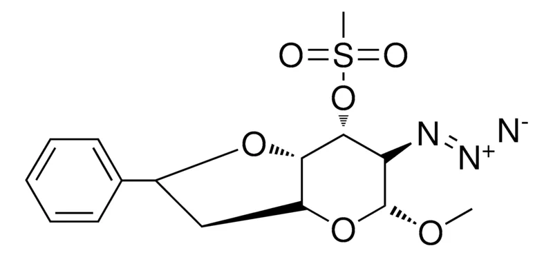 Sigma-Aldrich METHANESULFONIC ACID 6-AZIDO-5-MEO-2-PH-HEXAHYDRO-FURO(3,2-B)PYRAN-7-YL ESTER,AldrichCPR