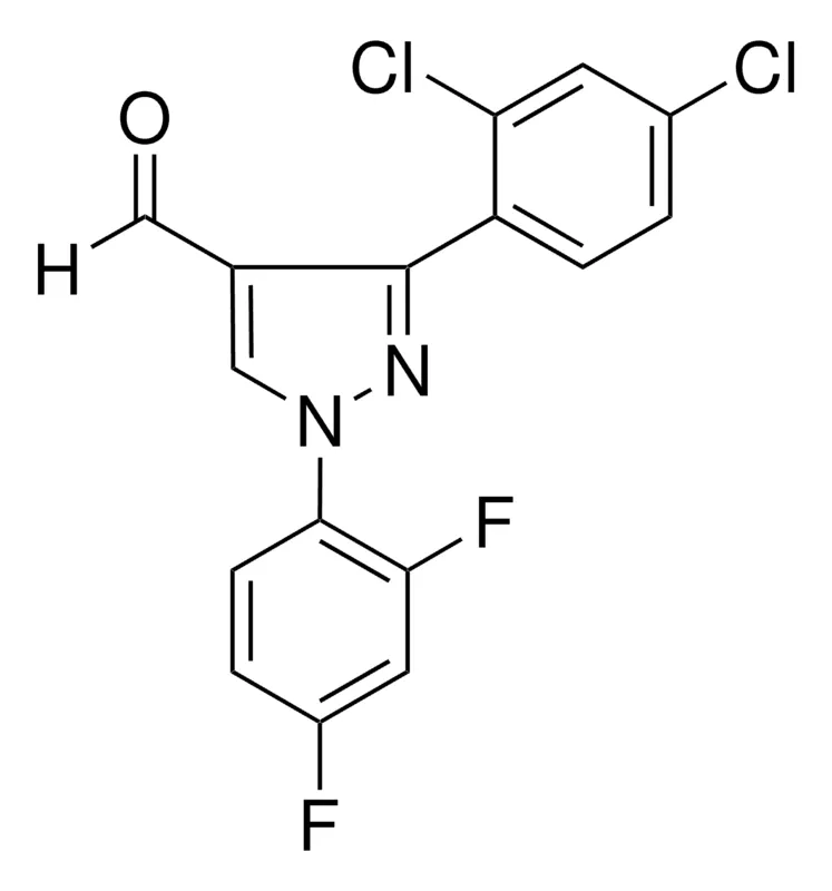 Sigma-Aldrich 3-(2,4-DICHLOROPHENYL)-1-(2,4-DIFLUOROPHENYL)-1H-PYRAZOLE-4-CARBALDEHYDE,AldrichCPR