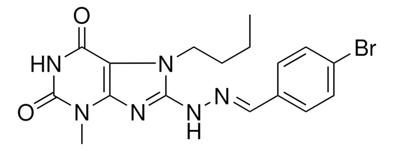 Sigma-Aldrich 8-(N'-(4-BR-BENZYLIDENE)-HYDRAZINO)-7-BUTYL-3-ME-3,7-DIHYDRO-PURINE-2,6-DIONE,AldrichCPR