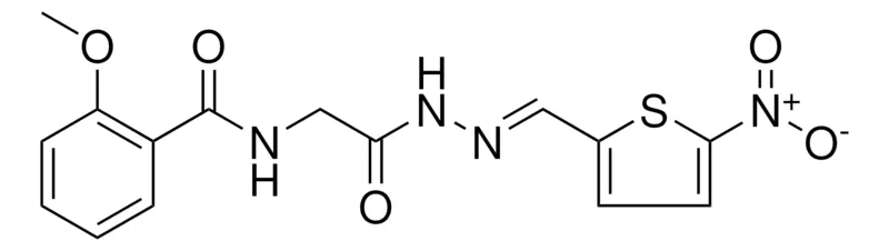 Sigma-Aldrich 2-METHOXY-N-(5-NITRO-THIOPHEN-2-YLMETHYLENE-HYDRAZINOCARBONYLMETHYL)-BENZAMIDE,AldrichCPR
