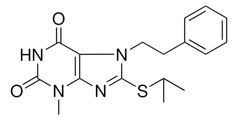 Sigma-Aldrich 8-ISOPROPYLSULFANYL-3-METHYL-7-PHENETHYL-3,7-DIHYDRO-PURINE-2,6-DIONE,AldrichCPR