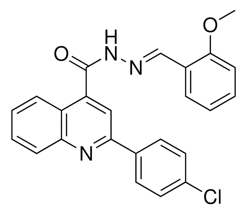 Sigma-Aldrich 2-(4-CL-PHENYL)-QUINOLINE-4-CARBOXYLIC ACID (2-METHOXY-BENZYLIDENE)-HYDRAZIDE,AldrichCPR